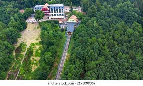 Bergbahnstation Königstuhl , Mountain Cable Car In Heidelberg, Baden-Württemberg, Germany 