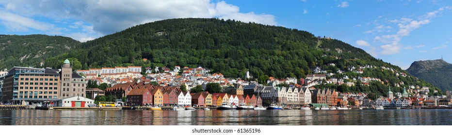 Bergen Harbor- Gate To The Fjord. Norway