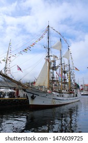 Bergen, Norway On 23.07.2019: Sailing Boats At Tall Ship Race 2019 In The Historical City Center Of The Old Hansa City Of Bergen