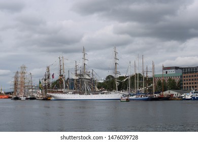 Bergen, Norway On 23.07.2019: Sailing Boats At Tall Ship Race 2019 In The Historical City Center Of The Old Hansa City Of Bergen