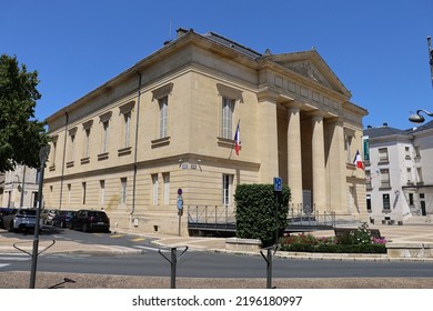 Bergerac, France - 07 18 2022 : Courthouse, Exterior View, Bergerac Town, Dordogne Department, France