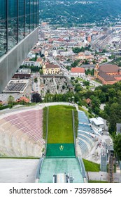 Bergiselschanze Ski Jumping Hill Tower, Designed By The British Iraqi Architect Zaha Hadid In Bergisel In Innsbruck, Austria.