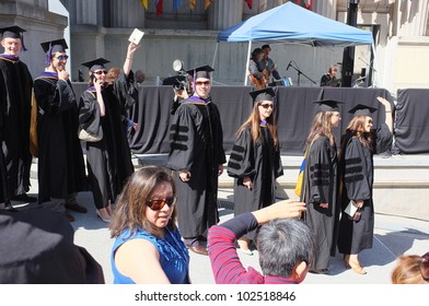 BERKELEY, CA - MAY 11:Graduates File Into The Greek Theater For The University Of California Law School Commencement Exercises On May 11, 2012,  In Berkeley, California.