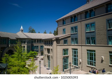 Berkeley, California - July 10 2009: The Modern Campus Of Haas Business School In UC Berkeley, Which Is A Top Ranked School In The World.