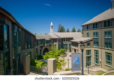 Berkeley, California - July 10 2009: The Modern Campus Of Haas Business School In UC Berkeley, Which Is A Top Ranked School In The World.