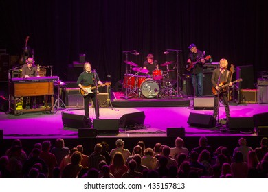 Berkeley, CA/USA - 6/2/2016 : The Rides (L-R) Barry Goldberg , Stephen Stills ,Chris Layton , Kevin McCormick , Kenny Wayne Shepherd Perform In Berkeley, CA At The UC Theatre. 