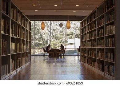 Berkeley, USA - January 3 2011: The Interior Of C. V. Starr East Asian Library In The University Of California, Berkeley Campus