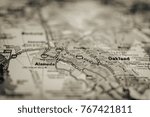 Berkeley. USA map background