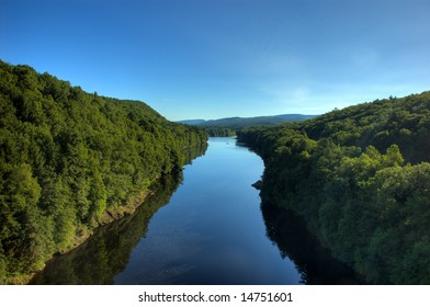 Berkshire landscape in the Connecticut River valley of Massachusetts