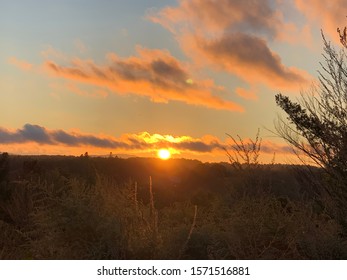 Berkshires Massachusetts Fiery Field Sunset