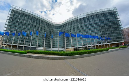 Berlaymont Building, Headquarters Of The European Commission In Brussels, Belgium