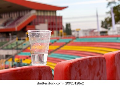 Berlin, 2019, April, 05, Colorful Seats For The Spectators In The Friedrich Ludwig Jahn Sportpark