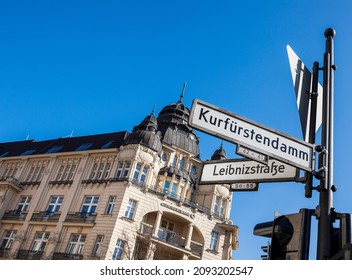 Berlin, 2019, May, 18, Houses On Kurfürstendamm In Berlin Charlottenburg