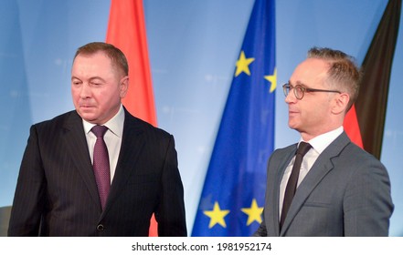 Berlin, 2019-10-21: Heiko Maas And Wladimir Makej Pictured At A Meeting In Berlin