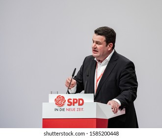 Berlin, 2019-12-07: The German Federal Labor Minister Hubertus Heil Speaks At SPD National Convention In Berlin