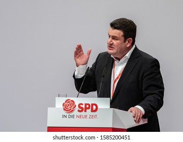 Berlin, 2019-12-07: The German Federal Labor Minister Hubertus Heil Speaks At SPD National Convention In Berlin