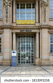 Berlin; 2020, May, 30th, The Entrance To The European School Of Management And Technology At Schloßplatz In Berlin