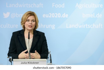 Berlin, 2020-12-02: Press Conference With Agriculture Minister Julia Kloeckner At Her Office In Berlin