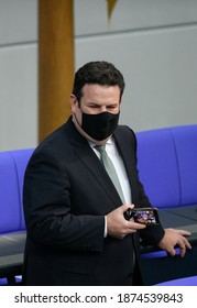 Berlin, 2020-12-08: The German Minister For Employment, Hubertus Heil Pictured At The German Bundestag In Berlin