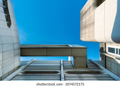 Berlin, 2021, November, 10th, The Ruins Of The Former Congress Center On The City Motorway In Berlin Westend