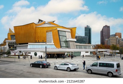 Berlin, 2022, January, 15, The Philharmonic Hall In The Herbert Von Karajan Street