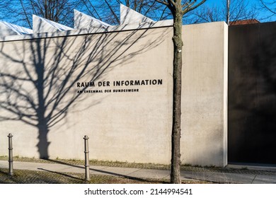Berlin 2022: The memorial of the Bundeswehr on the grounds of the Bendlerblock,the seat of the Federal Ministry of Defense. It includes the Book of Remembrance, as well as the Room of Information. 