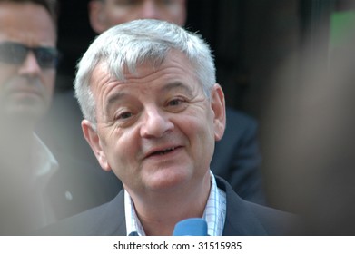 BERLIN, AUGUST 8: German Foreign Minister Joschka Fischer Speaks To An Audience In Berlin On August 8, 2005