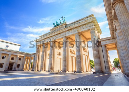Berlin Brandenburg Gate (Brandenburger Tor), Berlin, Germany
