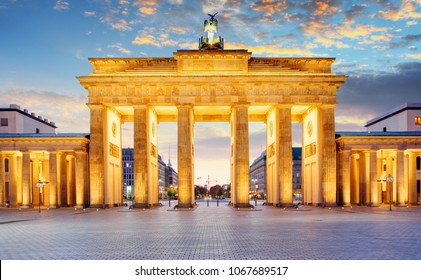 Berlin - Brandenburg Gate at night