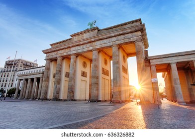 Berlin - Brandenburg Gate At Sunrise, Germany