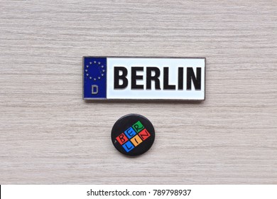 Berlin Car Plate Souvenir