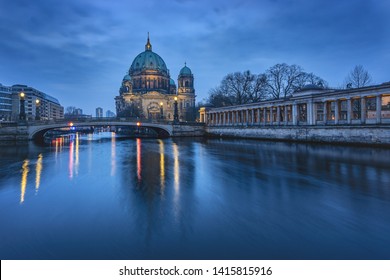 Berlin cathedral in the blue hour