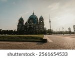 The Berlin Cathedral at sunrise in Berlin, Germany