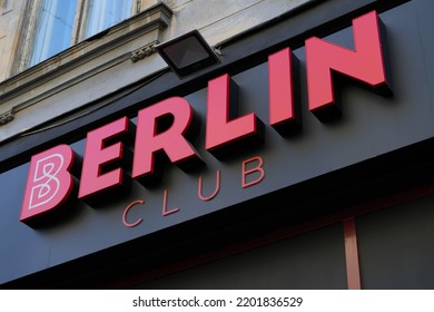 Berlin Club Logo In Bucharest, Romania. Photo Taken In September 2022.