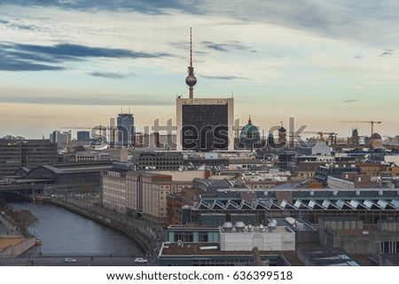 Similar – Berlin Panorama with view of Museum Island