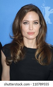 BERLIN - FEBRUARY 11: Angelina Jolie attends photocall for the premiere of the movie  In - The Land Of Blood And Honey - at the  62. Berlinale at  Hotel Hyatt in Berlin am 11.02.2012