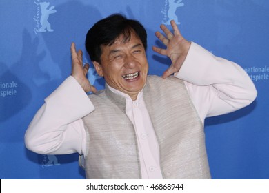 BERLIN - FEBRUARY 16: Actor Jackie Chan attends the 'Da Bing Xiao Jiang'  Photocall during day six of the 60th Berlin  Film Festival at the Grand Hyatt Hotel on February 16, 2010 in Berlin, Germany