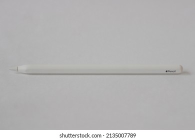 Berlin, Germany - 03.12.2022: Apple Pencil 2 Stylus For Working With IPad Tablet