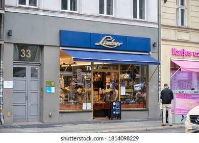 Berlin, Germany - 09.09.2020: A Lidner Esskultur Store In Berlin Near The Hackesche Höfe. 