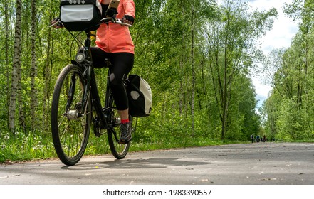 Berlin, Germany, 2021, May, 25, Two Women On Their Bike Tour In The Beautiful Landscape In And Around Berlin