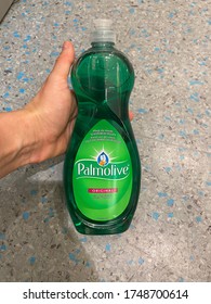 Berlin, Germany 6/2/2020 Popular Green Palmolive Dish Washing Liquid