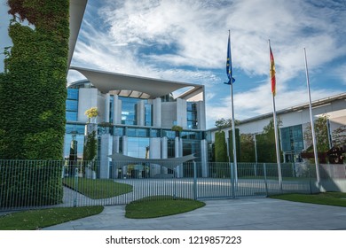 Berlin, Germany - 9.10.2018: Federal Chancellery