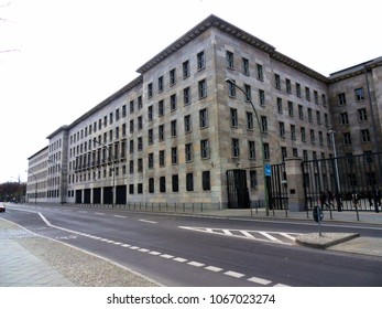 Berlin, Germany - April 11, 2012: The Huge Building Of The Ministry Of Finance Via Wilhelmstraße