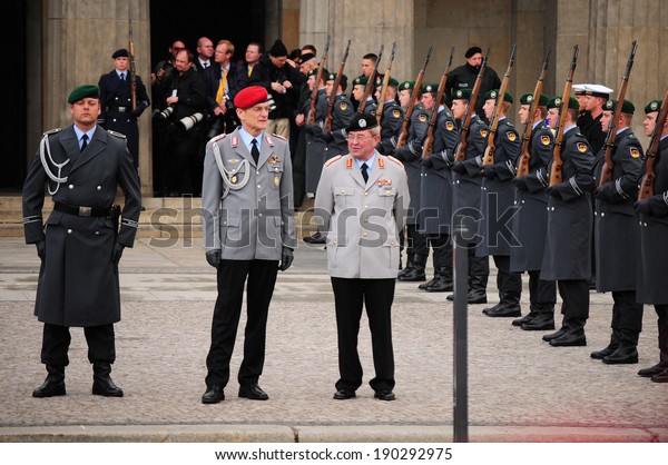 BERLIN, GERMANY - APRIL 12, 2011:\
official visit of the queen of Holland Beatrix to\
Berlin