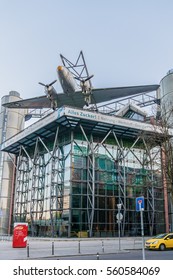 BERLIN, GERMANY - APRIL 20, 2016: Douglas C-54 Skymaster, Candy Bomber, On Roof Of Technical Museum In Berlin.