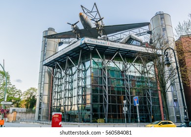 BERLIN, GERMANY - APRIL 20, 2016: Douglas C-54 Skymaster, Candy Bomber, On Roof Of Technical Museum In Berlin.