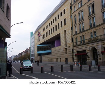 Berlin, Germany - April 9, 2012: British Embassy In Wilhelmstraße, Near The Brandenburg Gate