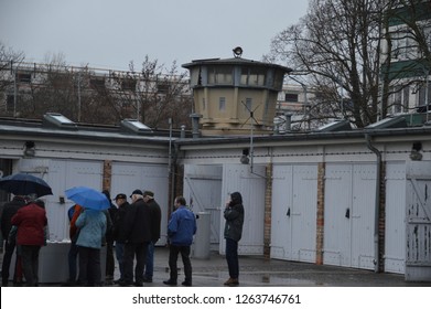 BERLIN, GERMANY - AUGUST 11: The former prison of the East German, communist-era secret police, or Stasi, at Hohenschoenhausen on August 11, 2017 in Berlin, Germany.