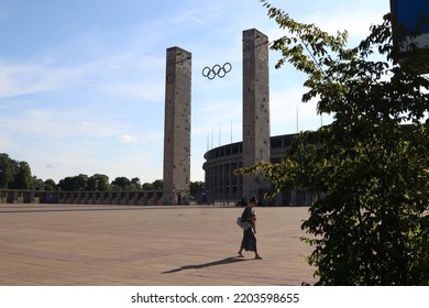 Berlin, Germany. August, 2022. Exterior View Of Berlin's Olympia Stadium, Built For The 1936 Summer Olympics.