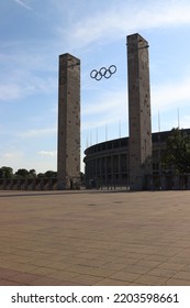 Berlin, Germany. August, 2022. Exterior View Of Berlin's Olympia Stadium, Built For The 1936 Summer Olympics.